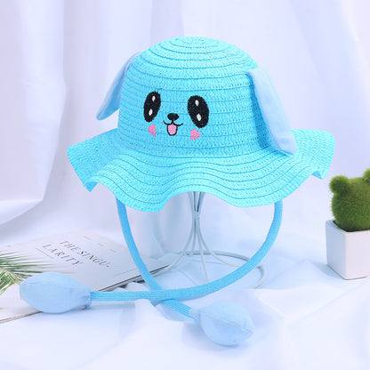 Children's Moving Ears Sun Hat Ruffled Cute Kids' Headwear