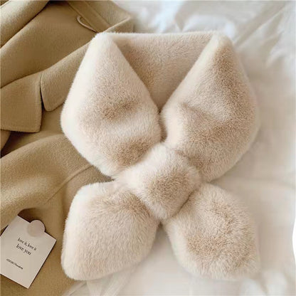 Thickened Fur Warm Collar Imitation Rabbit Scarfs