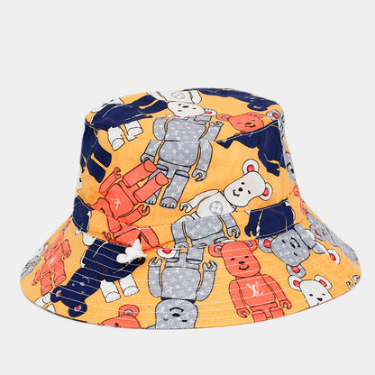 Children's Hat Boys Creative Cartoon Printing Bucket Kids' Headwear