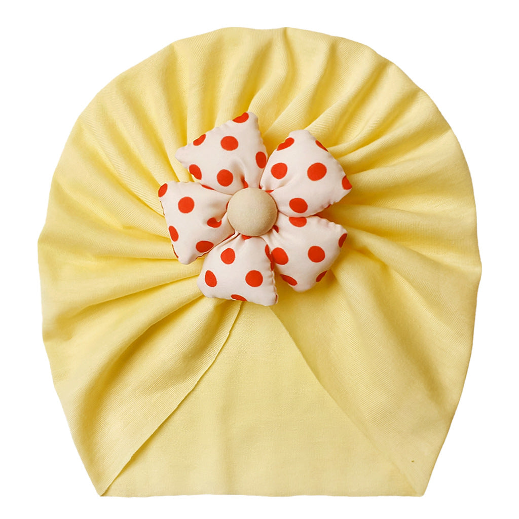 Children's Door Hat Summer Cute Polka Dot Kids' Headwear