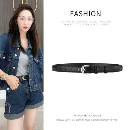 Women's Leather Texture Pin Buckle Simple Casual Belts