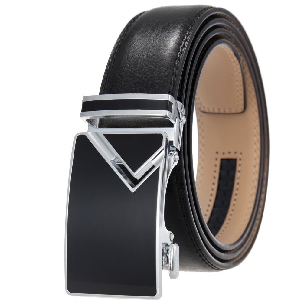 Men's Abrasive Buckle Leather Automatic Fashion Belts