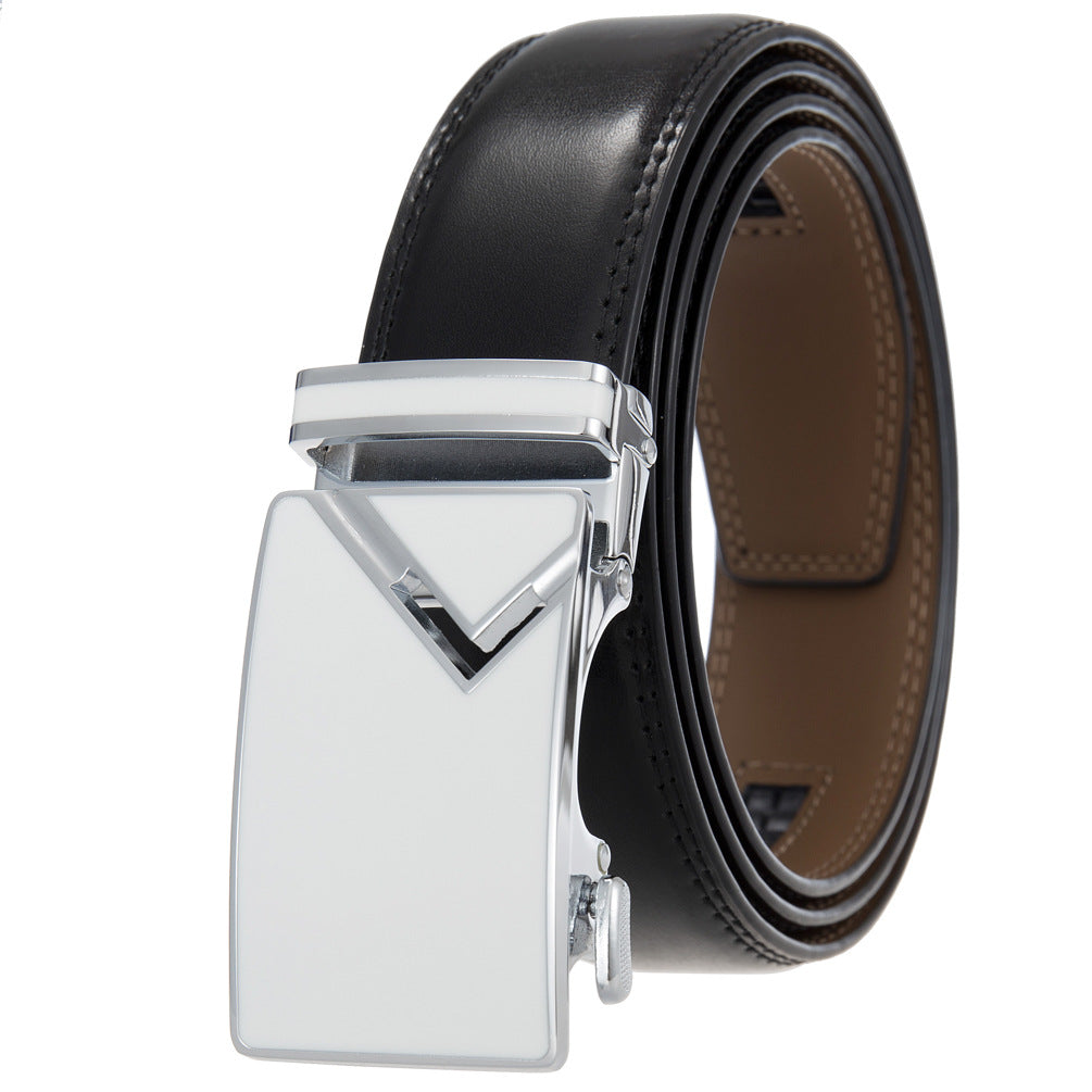 Men's Abrasive Buckle Leather Automatic Fashion Belts