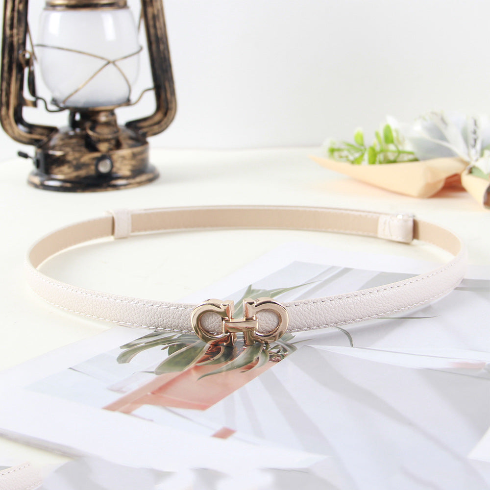 Women's Thin Fashion Korean Style Female Ornament Belts