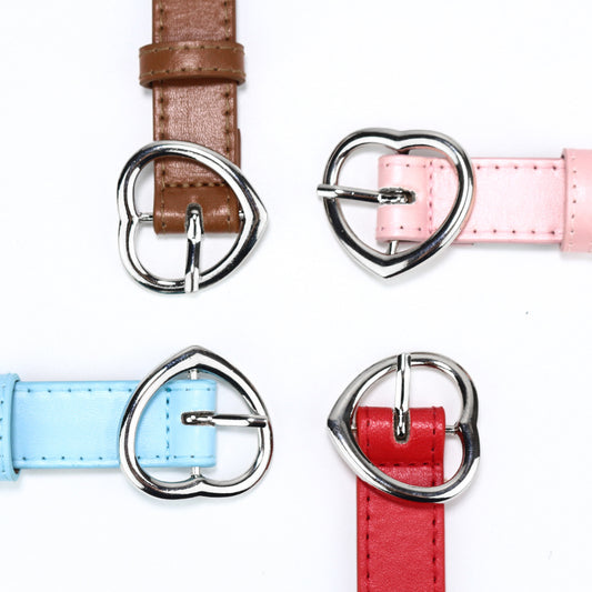 Children's Christmas Jeans Strap Heart-shaped Hollow Love Belts