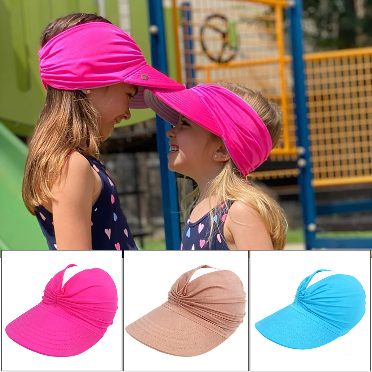 Women's & Men's Summer Big Brim Sunhat Outdoor Beach Kids' Headwear