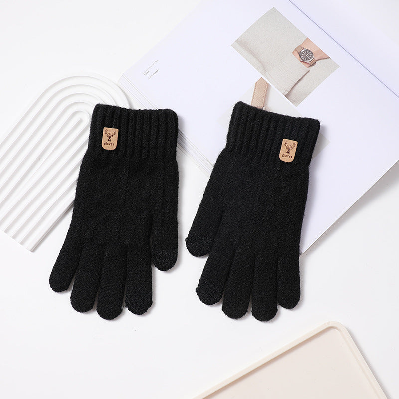 Women's & Men's Keep Warm Korean Simple Half Finger Versatile Touch Screen Gloves