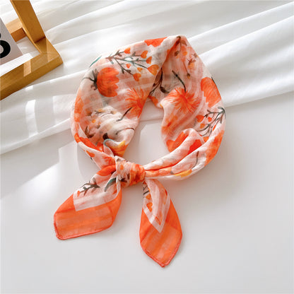 Women's Towel Silk Artistic Fashionable Elegant Hair Scarfs