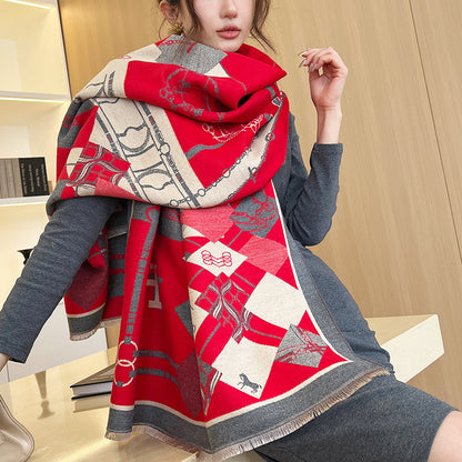 Women's Winter Letter Korean Style Versatile Fashion Scarfs