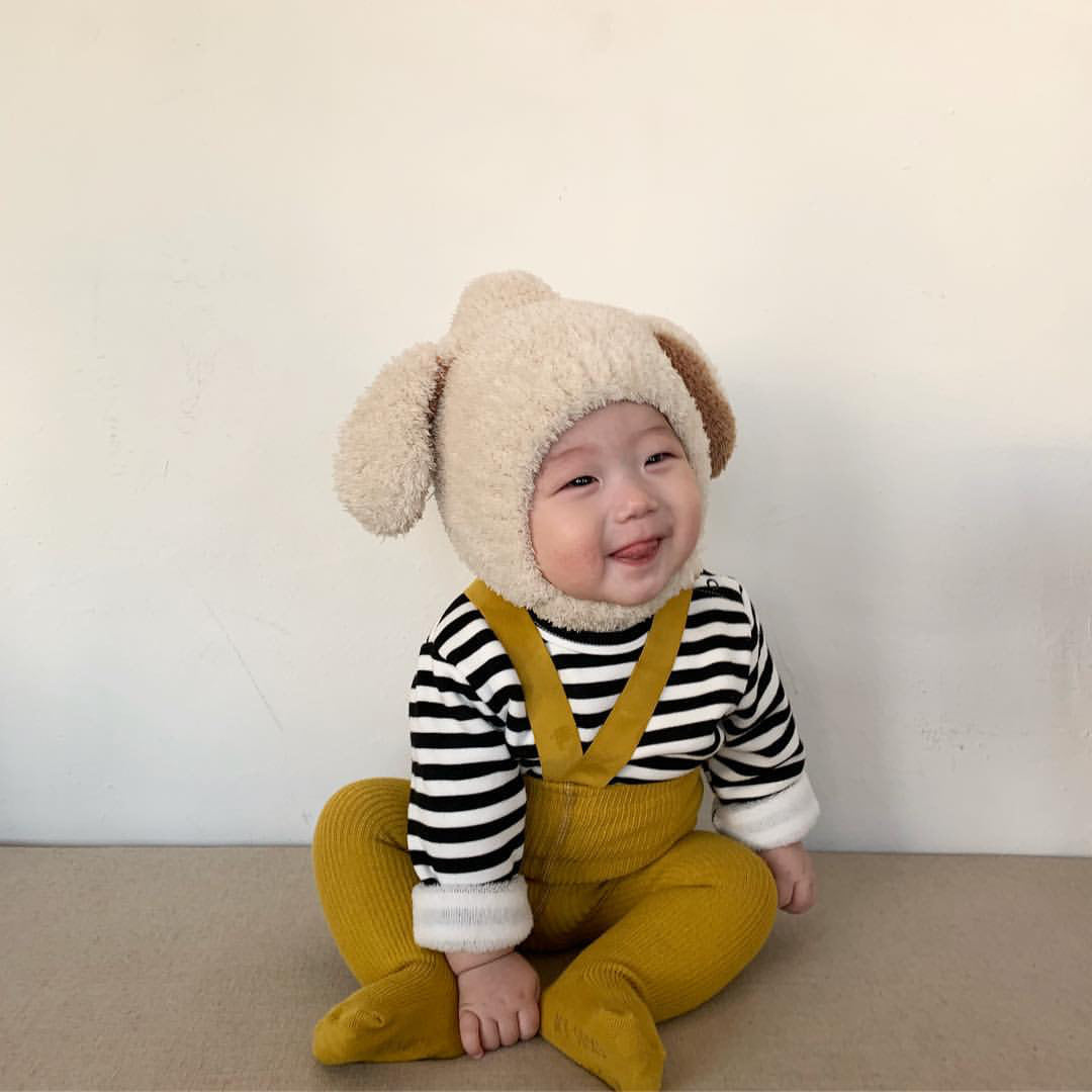 Hat Korean Style Rabbit Ears Plush Kids' Headwear