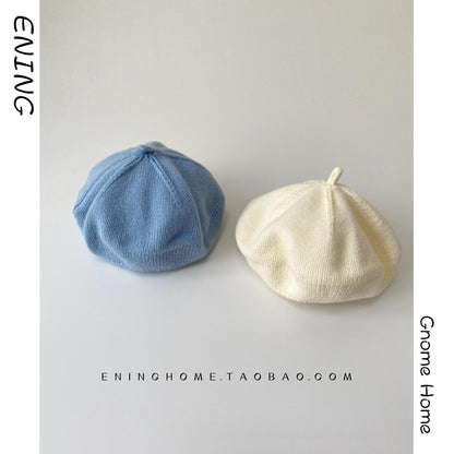 Style Beret Spring Knitted Wool Keep Kids' Headwear