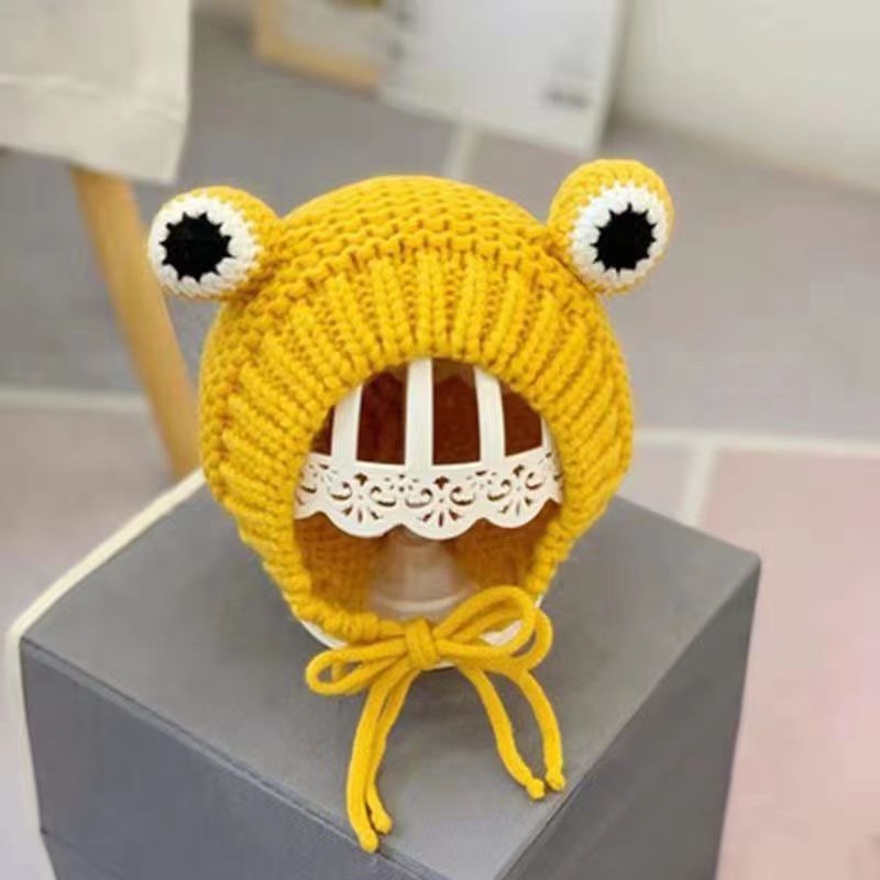 Woolen Winter Cute Earmuffs Hat Male Kids' Headwear