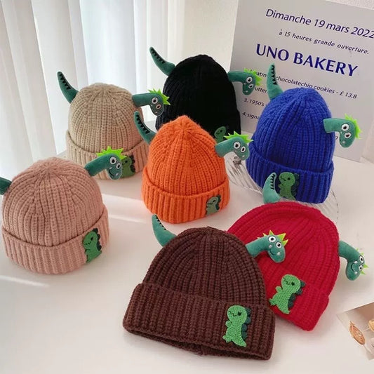 Hat Cute Super Dinosaur Shape Woolen Kids' Headwear