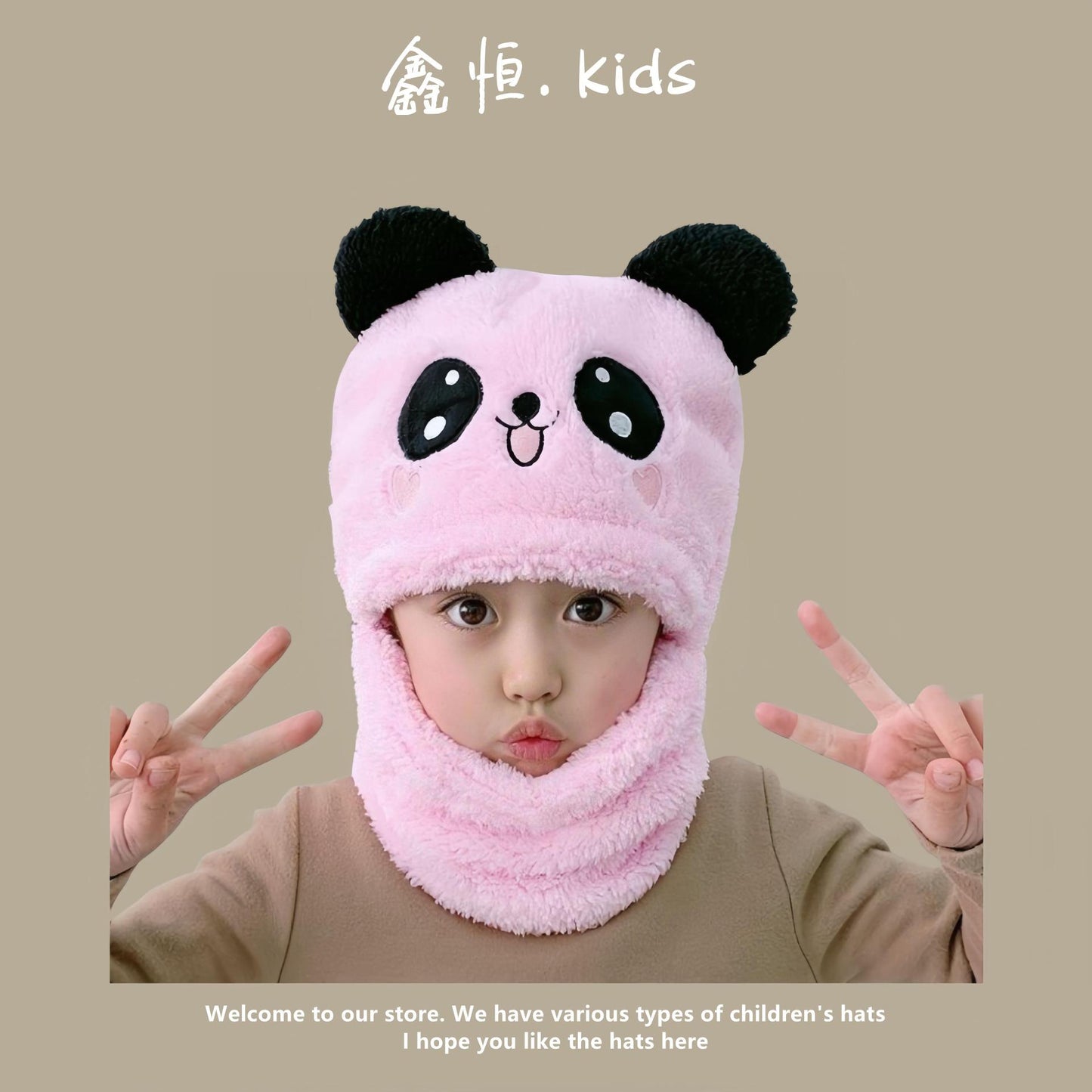 Women's & Men's Infant Woolen Korean Pullover Ear Protection Kids' Headwear