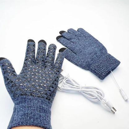 Women's & Men's Double Side Heating Palm Glue Point Gloves