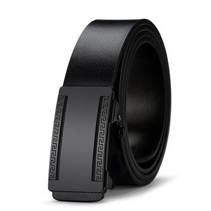 Men's Special Offer Automatic Buckle Imitation Leather Casual Business Medium Belts