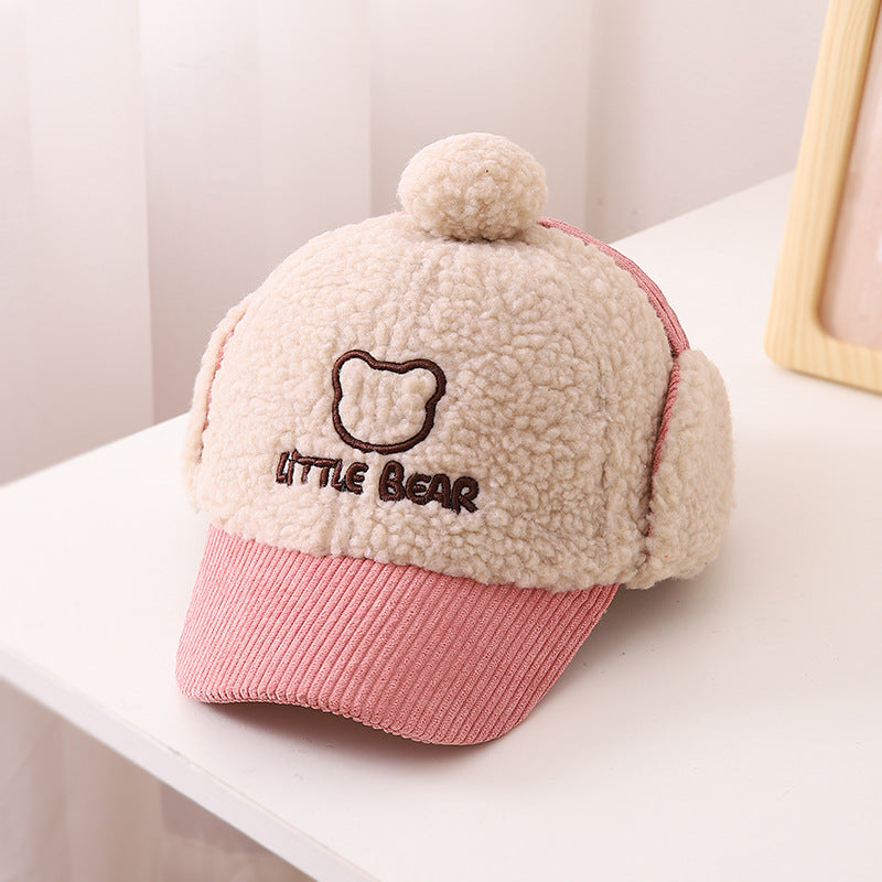 Children's Warm Thickened Peaked Korean Style Little Kids' Headwear