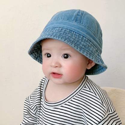 Hat Boys Jean Fisherman Korean Bucket Kids' Headwear