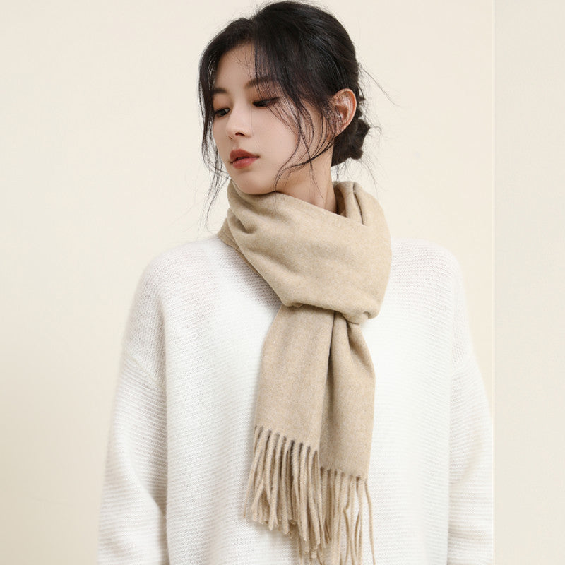 Women's Style Versatile Winter Thickened Business Wool Scarfs