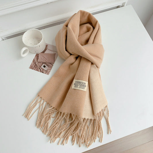 Women's Korean Style Double-sided Long Warm Fashionable Scarfs