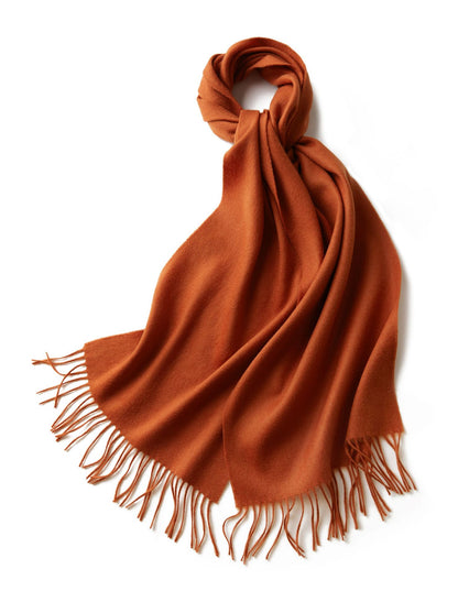 Women's Solid Color Thickened Warm Shawl Simple Scarfs