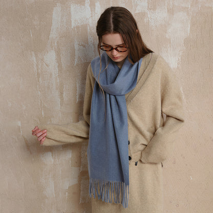 Classic High Sense Simple Warm Solid Scarfs