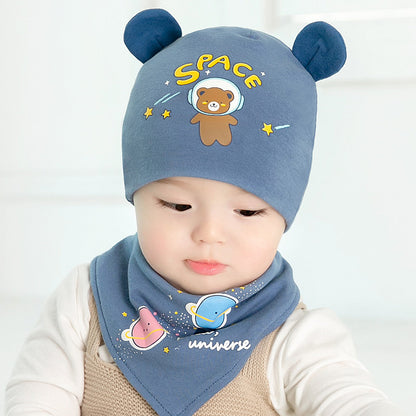 Cotton Beanie Hat Cartoon Sleeve Sleep Triangular Kids' Headwear