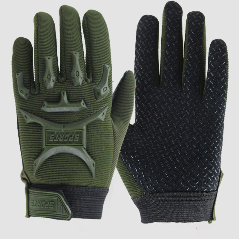 Children's Seal Boys Sports Fitness Full Finger Free Soldier Gloves