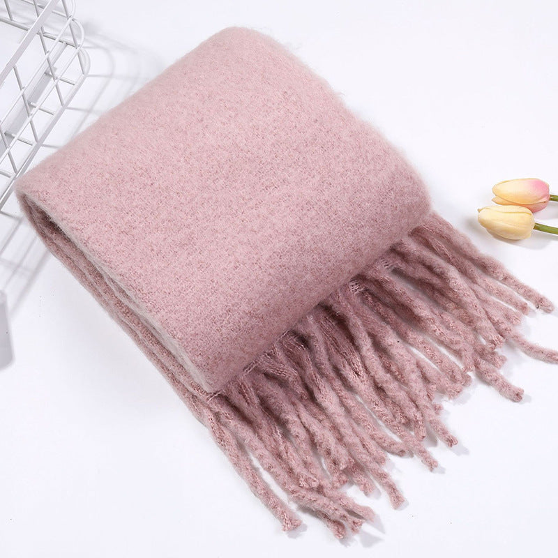 Women's Z's Macaron Solid Color Artificial Cashmere Winter Scarfs