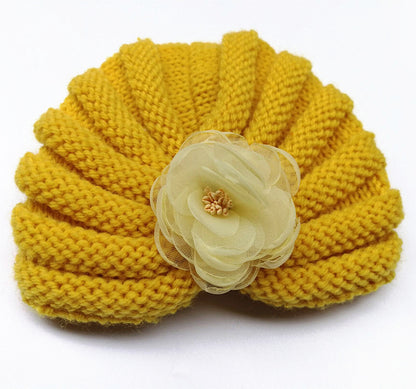 Children's Ethnic Style Hat Handmade Flower Autumn Kids' Headwear