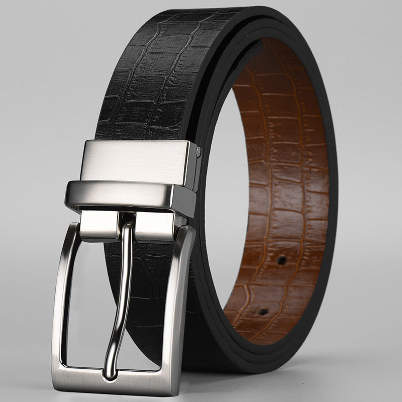 Men's Fashion Rotating Buckle Casual Pin Double-sided Belts