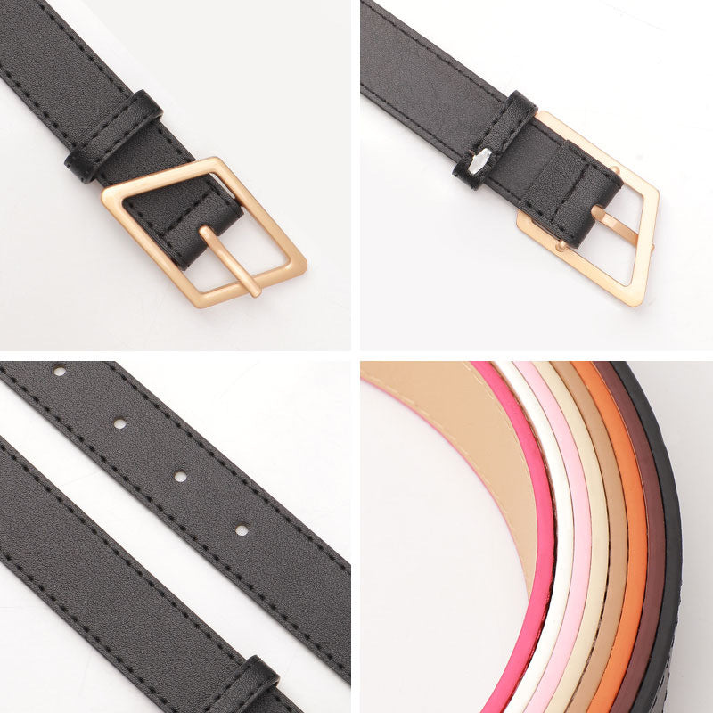 Women's Trendy Unique Alloy Pin Buckle Korean Belts