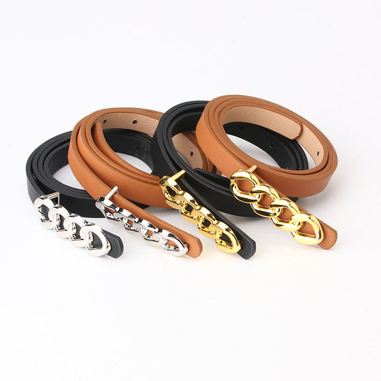 Women's Matching Fashion Dress Decoration Jeans Chain Type Belts