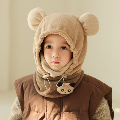 Children's Boys Windproof Sleeve Outdoor Keep Warm Kids' Headwear