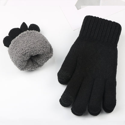 Lining Double Layer Fleece Lined Padded Gloves