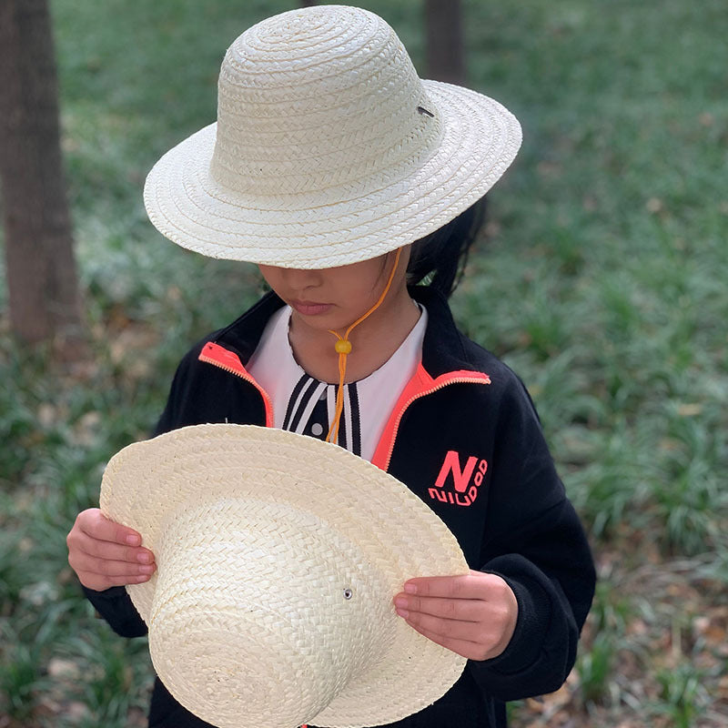 Children's Wheat-straw Hat Environmental Protection Boys Beach Kids' Headwear