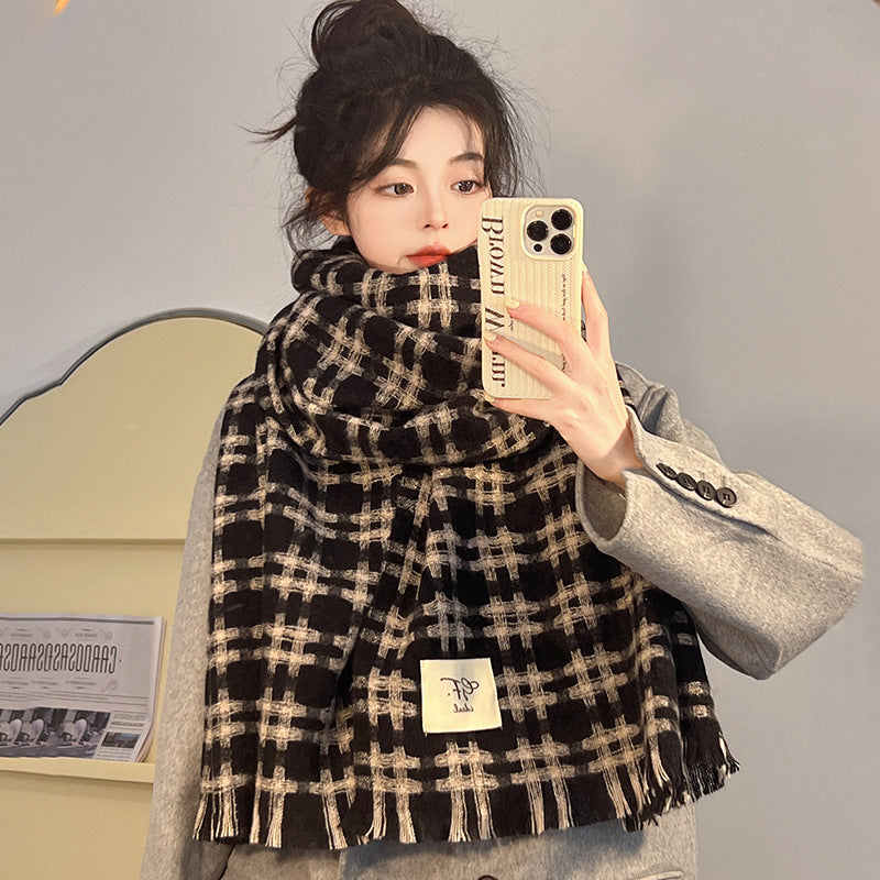 Women's & Men's Korean Winter Warm Thickened Well Plaid Scarfs