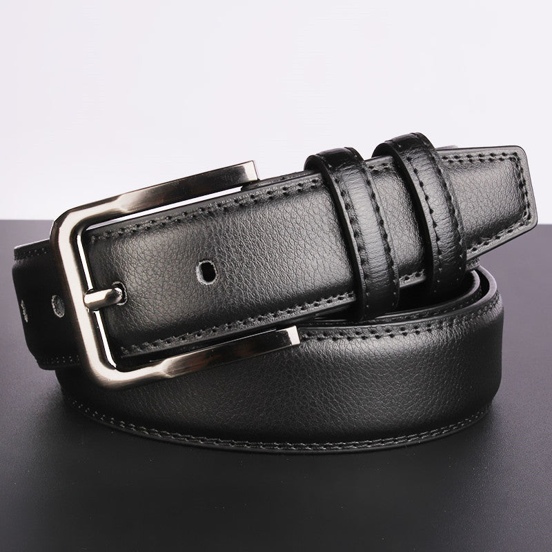 Men's Leather Pin Buckle Cowhide Casual Belts