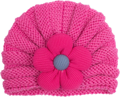 Children's Winter Warm Flower Knitted Hat Multicolor Kids' Headwear