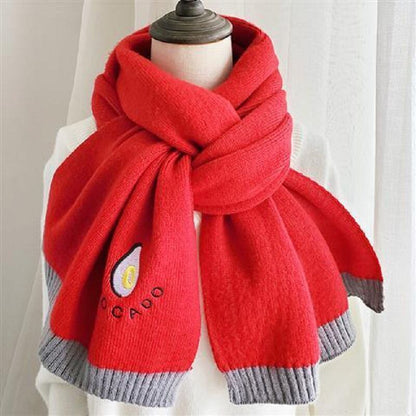 Long Section Keep Warm Pure Color Wool Scarfs