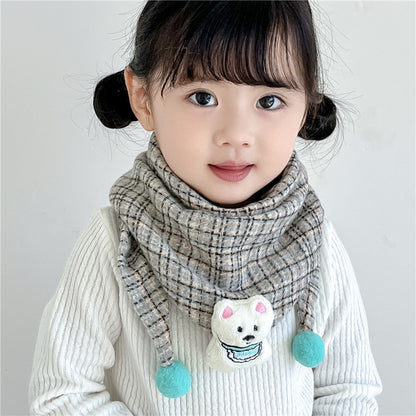 Children's Towel Color Polka Dot Pattern Double Scarfs