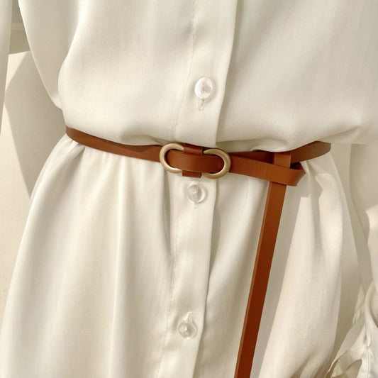 Women's Shirt Small Korean Style Pant Solid Belts