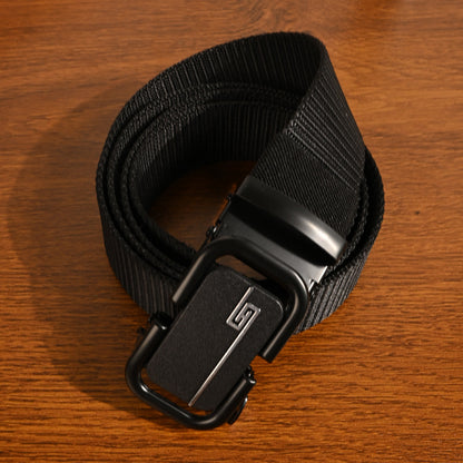 Men's Comfort Click Canvas Trendy Military Training Youth Outdoor Belts