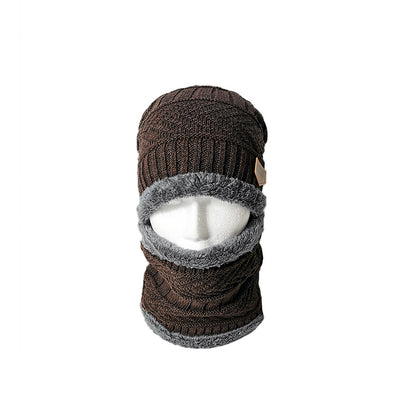 Men's Hat Wool Knitted Sleeve Brushed Padded Hats & Caps