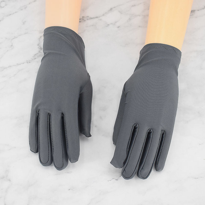 Women's & Men's Spandex High Elastic Stage Etiquette Thin Gloves