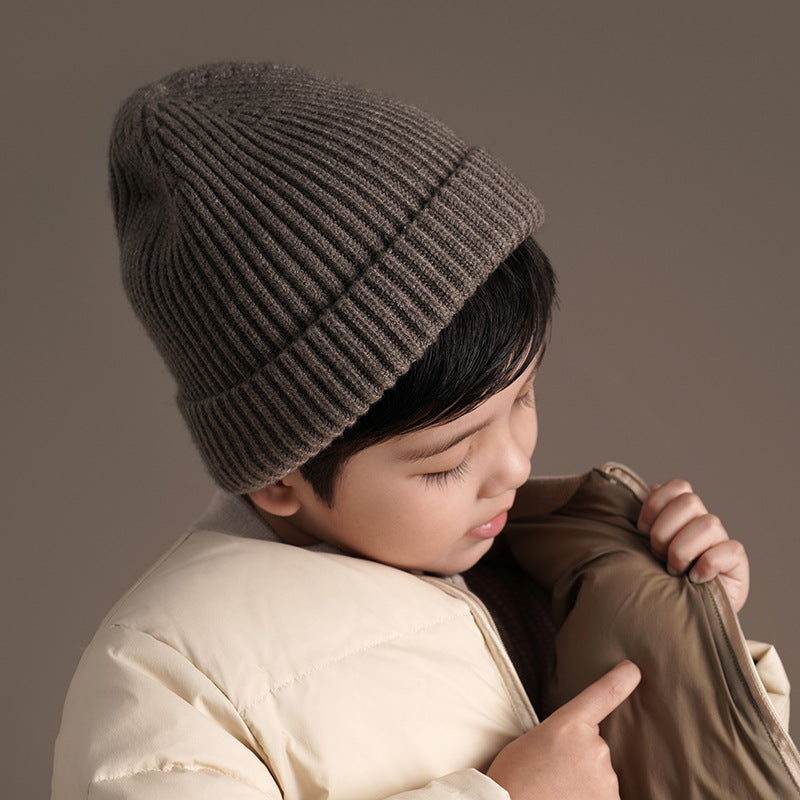 Children's Hat Winter Warm Soft Knitted Leisure Kids' Headwear