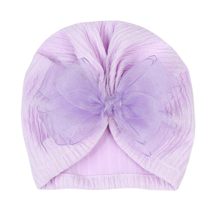 Hat Bow Solid Color Pearlescent Colors Kids' Headwear