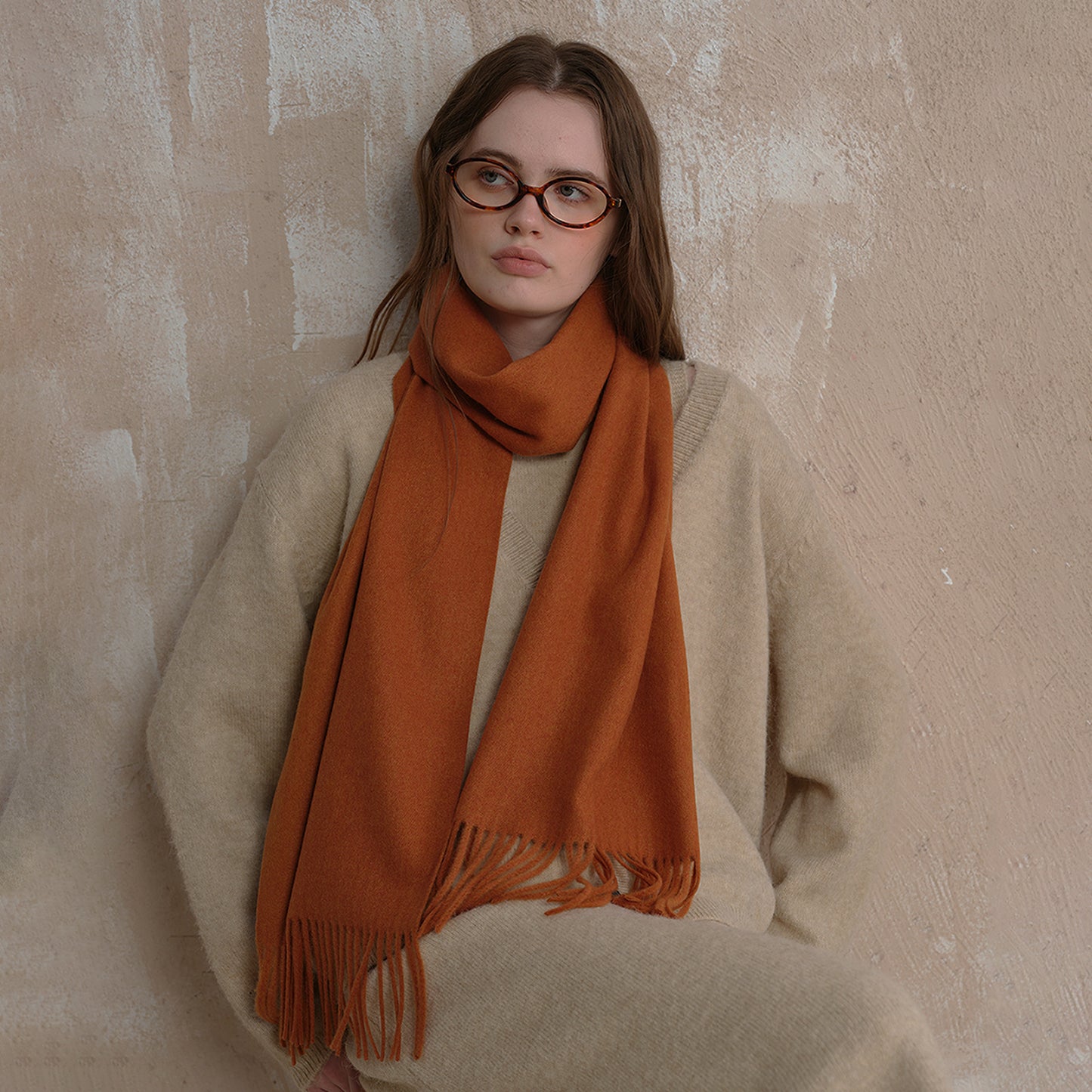 Classic High Sense Simple Warm Solid Scarfs