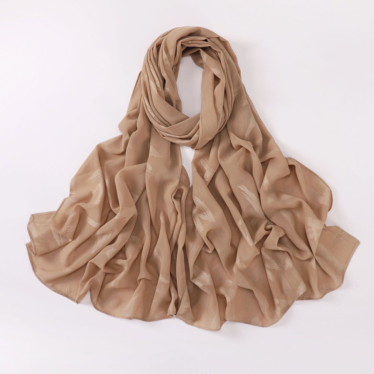 Chiffon Letter Embossed Hui North Africa Scarfs