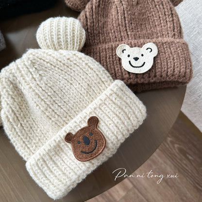 Children's Woolen Boy Knitted Hat Korean Winter Kids' Headwear